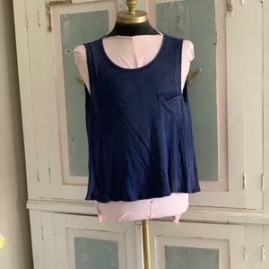 Free people hi lo loose fitting tank top